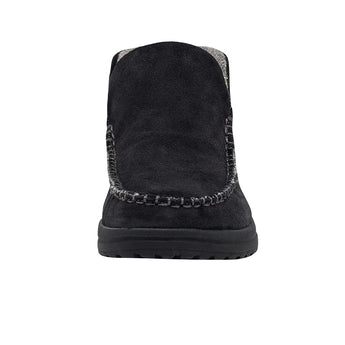 Hey Dude Women's Denny Suede Black Size 5 | Women?s Shoes | Women?s Casual Boots | Comfortable & Light-Weight