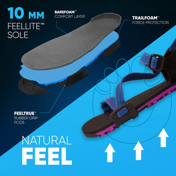 Xero Shoes Z-Trail - Women's Lightweight Hiking and Running Sandal - Barefoot-Inspired Minimalist Trail Sport Sandals