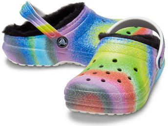 Crocs Unisex-Child Kids' Classic Marbled Tie Dye Lined Clog