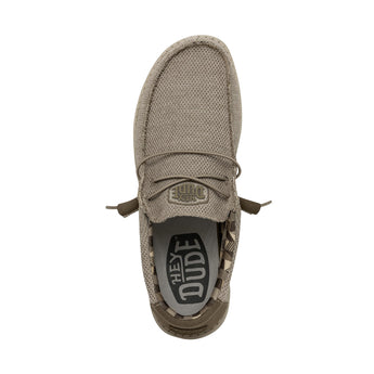 Hey Dude Men's Wally Sox | Men’s Shoes | Men's Lace Up Loafers | Comfortable & Light-Weight