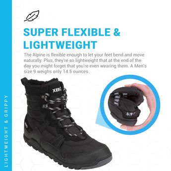 Xero Shoes Alpine Snow Boot - Men's Insulated Outdoor Winter Boot - Waterproof