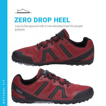 Xero Shoes Men's Mesa Trail II Shoe - Lightweight Barefoot Trail Runner