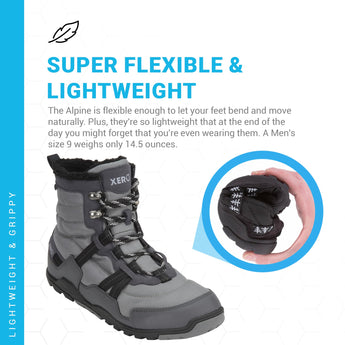 Xero Shoes Alpine Snow Boot - Men's Insulated Outdoor Winter Boot - Waterproof