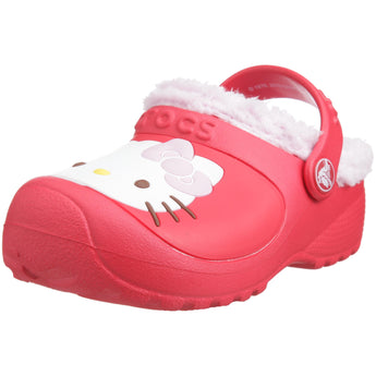 Crocs Hello Kitty Lined Custom Clog Kids Girls Footwear, Size: 6-7 M US Toddler, Color: Red/Bubblegum