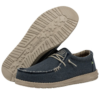 Hey Dude Men's Wally Stitch | Men's Loafers | Men's Slip On Shoes | Comfortable & Light-Weight