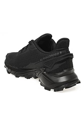 Salomon Women's Alphacross 4 W Hiking Shoe, Black/Black/Black, 5.5
