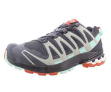 Salomon XA PRO 3D v8 Trail Running Shoes for Women, Ebony/Yucca/Mecca Orange, 7