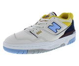 New Balance 550 Sneaker, White/Vintage Indigo, 7.5 US Women/6 US Men