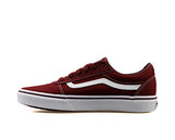 Vans Unisex Kid's Ward Sneaker, Red Canvas Port Royale White 8j7, 14.5 Women/13 Men