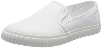 Timberland Women's Newport Bay Bumper Toe Slip On Trainers, White Canvas, 7.5 UK