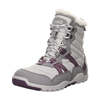 Xero Shoes Alpine Snow Boot - Women's Insulated Outdoor Winter Boot - Waterproof, Frost Gray/White, 10