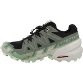 Salomon Women's Speedcross 6 Trainers, Black Laurel Wreath Green Ash, 7.5 US