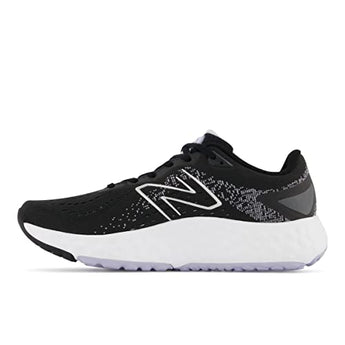 New Balance Women's Fresh Foam EVOZ V2 Running Shoe, Black/White, 7.5 Wide