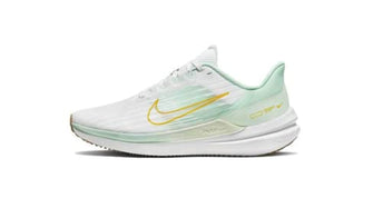Nike Air Winflo 9 DD8686-101 White-Vivid Sulfur Women's Running Sneakers 8.5 US