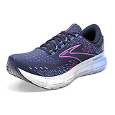Brooks Women's Glycerin 20 Neutral Running Shoe - Peacoat/Blue/Pink - 10.5 Medium
