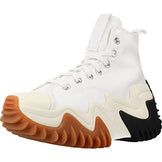 Converse Run Star Shoes Motion Canvas Platform Fashion Sneakers Runners (Men 4 / Women's 5.5, White Black Gum, Numeric_5_Point_5)
