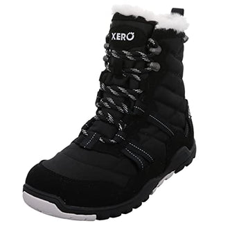 Xero Shoes Alpine Snow Boot - Women's Insulated Outdoor Winter Boot - Waterproof, Black, 8