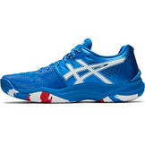 ASICS Women's Sky Elite FlyteFoam LE Volleyball Shoes, 6, Electric Blue/White