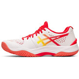 ASICS Women's Sky Elite FlyteFoam Volleyball Shoes, 8.5, White/Laser Pink