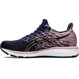 ASICS Women's Gel-Cumulus 21 Knit Running Shoes, 7.5, Peacoat/Rose Gold