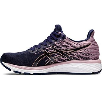 ASICS Women's Gel-Cumulus 21 Knit Running Shoes, 7.5, Peacoat/Rose Gold