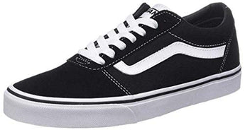 Vans Unisex Kids' Ward Low-Top Sneakers, (Suede/Canvas) Black/White Iju, 10 UK Child