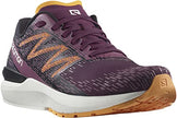 Salomon Women's Sonic 5 Balance W Trail Running Shoe, Grape Wine/Black/Blazing Orange, 9.5