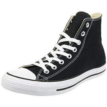 Converse Clothing & Apparel Chuck Taylor All Star Canvas High Top Sneaker, Black/White, 8.5 Women/6.5 Men