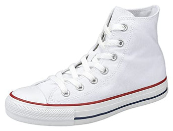 Converse Clothing & Apparel Chuck Taylor All Star Canvas High Top Sneaker, Optical White, 6.5 Women/4.5 Men