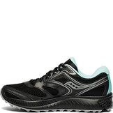 Saucony Women's VERSAFOAM Cohesion TR12 Trail Running Shoe, Black | Teal, 8 M US