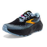 Brooks Women’s Caldera 6 Trail Running Shoe - Black/Blue/Yellow - 10.5 Medium