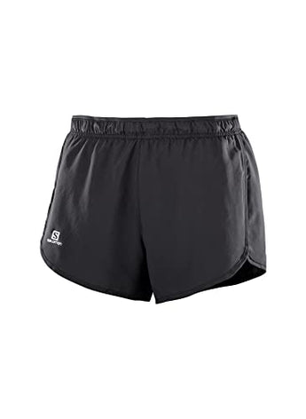 Salomon Women's Agile Running Shorts, Black, XS
