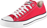 Converse Chuck Taylor All Star Canvas Low Top Sneaker,Red,4.5 US Men/6.5 US Women