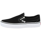 Vans Unisex Adults' Classic Slip On, Black, 7.5 Women/6 Men