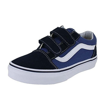 Vans Kids Old Skool V Skate Shoe Navy/True White 12