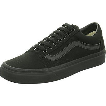 VANS VD3HBKA Unisex Old Skool (Canvas) Skate Shoes, Black/Black, 8.5 B(M) US Women / 7 D(M) US Men