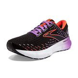 Brooks Women's Glycerin 20 Neutral Running Shoe - Black/Bellflower/Fiesta - 6.5 Medium