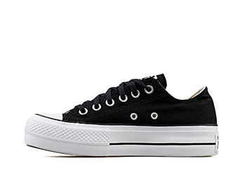 Converse Women's Chuck Taylor All Star Lift Sneakers, Black/White/White, 6 Medium US