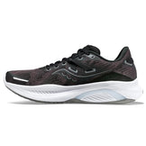 Saucony Women's Guide 16 Sneaker, Black/White, 8 Wide