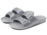 Freedom Moses Women's Moses Two Band Slides Bling Women's 10-10.5 M