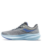Saucony Women's Ride 16 Sneaker, Fossil/Pool, 9.5