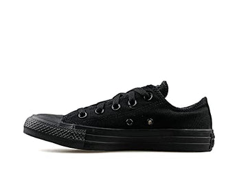 Converse Unisex Chuck Taylor All Star Low Top Black Monochrome Sneakers - 5.5 B(M) US Women / 3.5 D(M) US Men