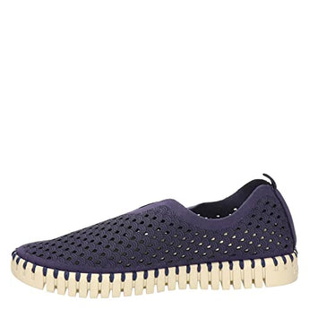 ILSE JACOBSEN HORNBÆK Women's Low-Top Sneaker, Navy, 10