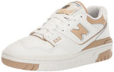 New Balance 550 Sneakers, White/Incense, 7.5 US Women/6 US Men