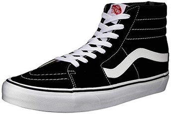 Vans Women's UA Sk8 High Top Sneakers, Black/Black/White, 7.5 Medium US