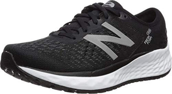 New Balance Women's Fresh Foam 1080 V9 Running Shoe, Black/White, 7 W US