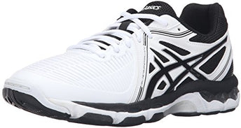ASICS Women's Gel-Netburner Ballistic Volleyball Shoe, White/Black/Silver, 6.5 M US