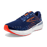 Brooks Men's Glycerin GTS 20 Supportive Running Shoe - Blue Depths/Palace Blue/Orange - 9.5 Medium