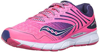 Saucony Women's Breakthru 2 Running Shoe, Pink/Navy, 9.5 M US