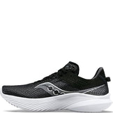 Saucony Women's Kinvara 14 Sneaker, Black/White, 6.5 Wide